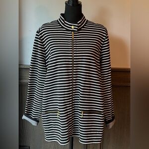 Ralph Lauren Black and White Striped Jacket